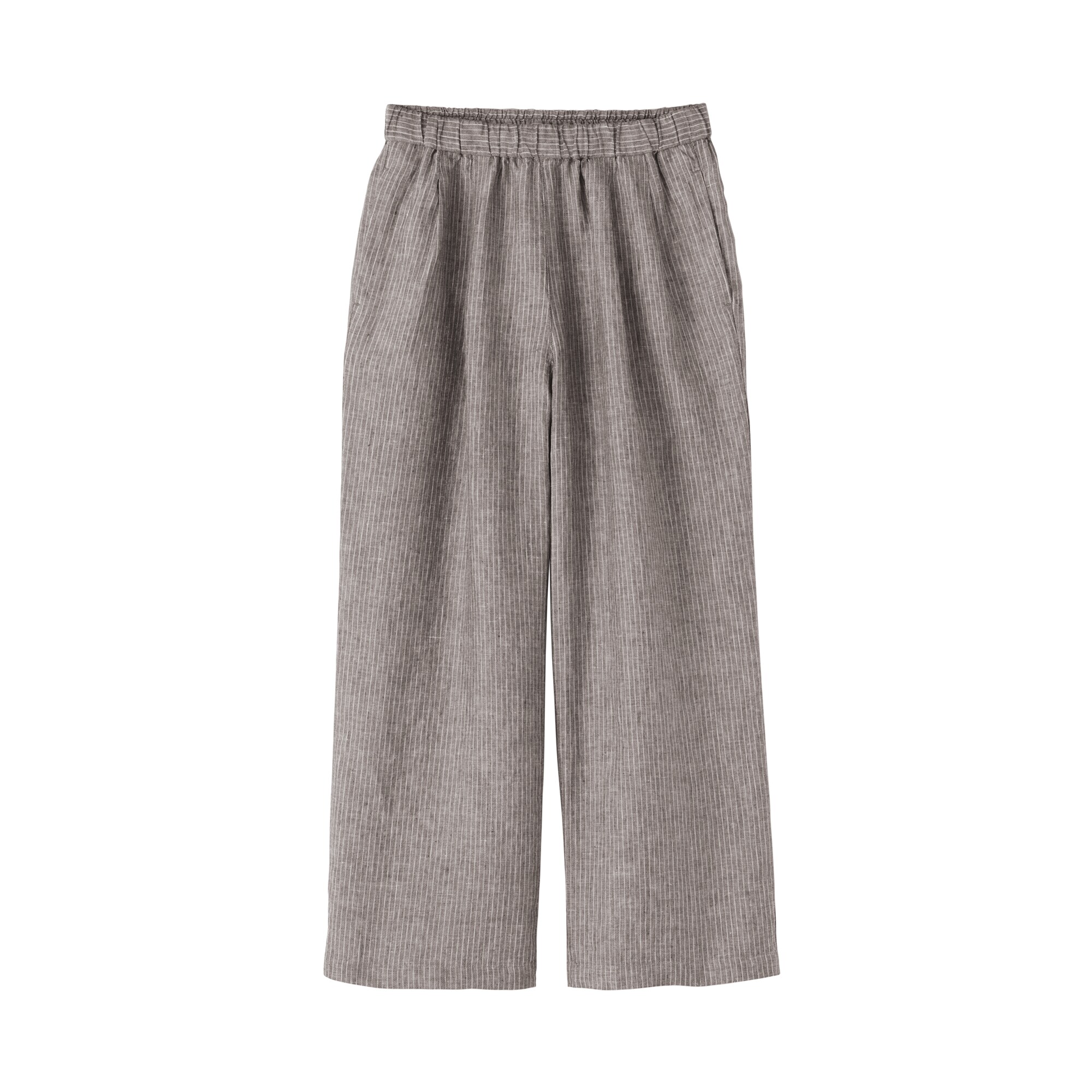 婦人　リネン　洗いざらしイージーワイドパンツ（ＡＳＥＡＮ）