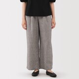 婦人　リネン　洗いざらしイージーワイドパンツ（ＡＳＥＡＮ）