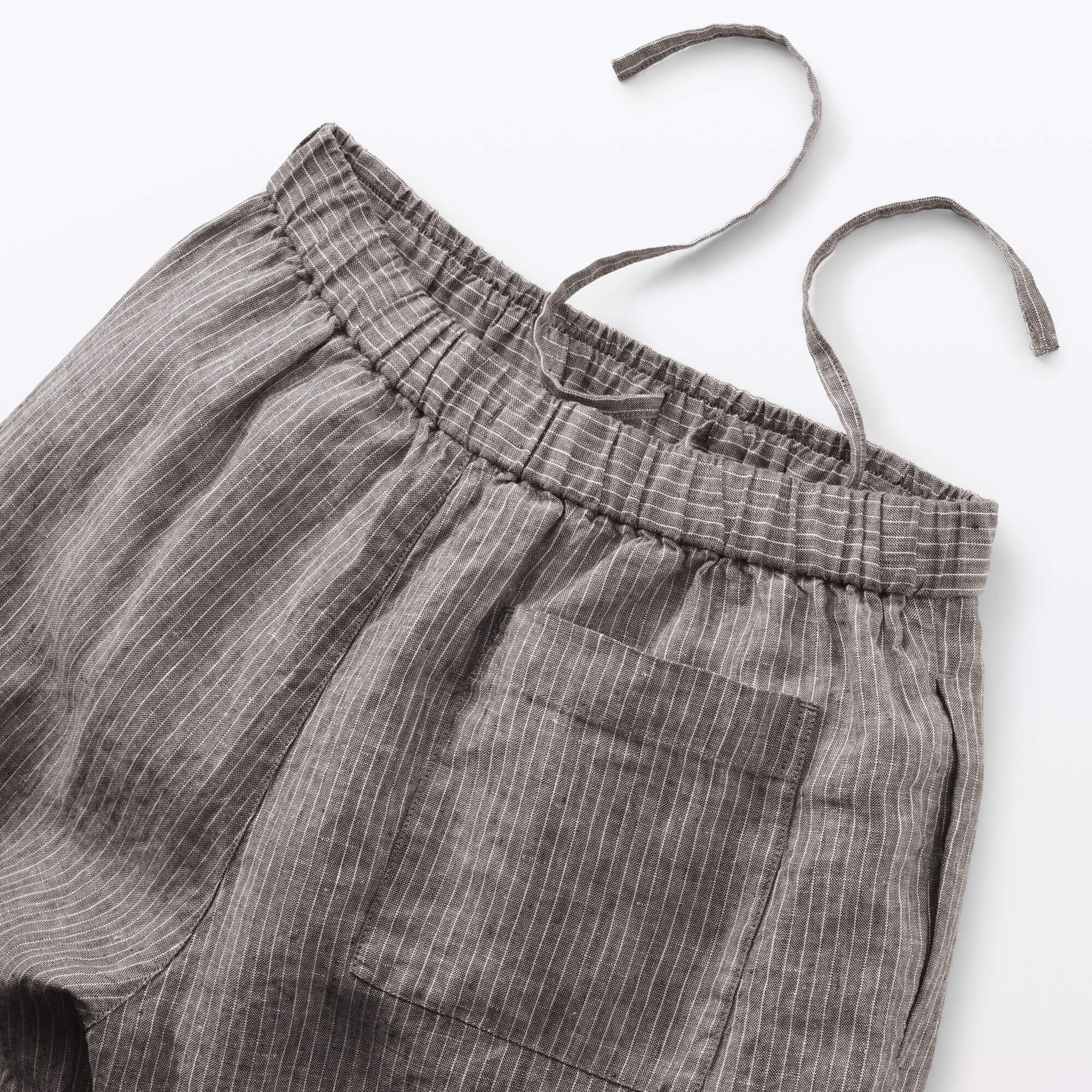 婦人　リネン　洗いざらしイージーワイドパンツ（ＡＳＥＡＮ）