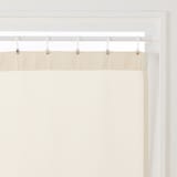 ポリエステルグログラン（防炎）ノンプリーツカーテン／ライトベージュ