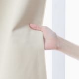 ポリエステルグログラン（防炎）プリーツカーテン／遮光裏地付／ライトベージュ