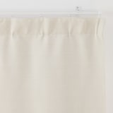 ポリエステルグログラン（防炎）ノンプリーツカーテン／遮光裏地付／ライトベージュ