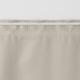 ポリエステルグログラン（防炎）ノンプリーツカーテン／遮光裏地付／ライトベージュ