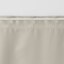 ポリエステルグログラン（防炎）ノンプリーツカーテン／遮光裏地付／ライトベージュ