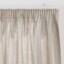 麻平織ギャザーカーテン／生成