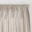 麻平織ギャザーカーテン／生成