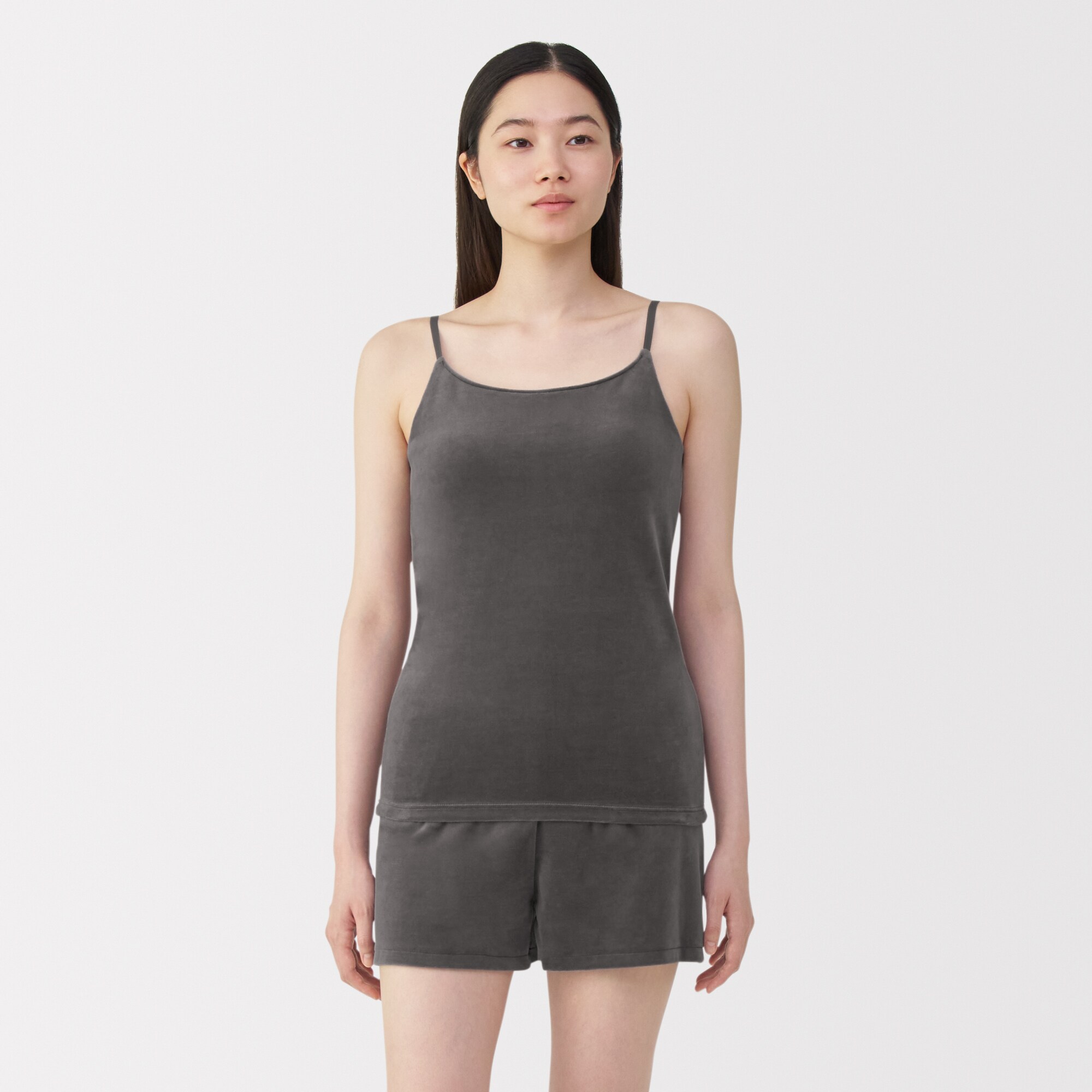 婦人　コットンベロアブラキャミソール