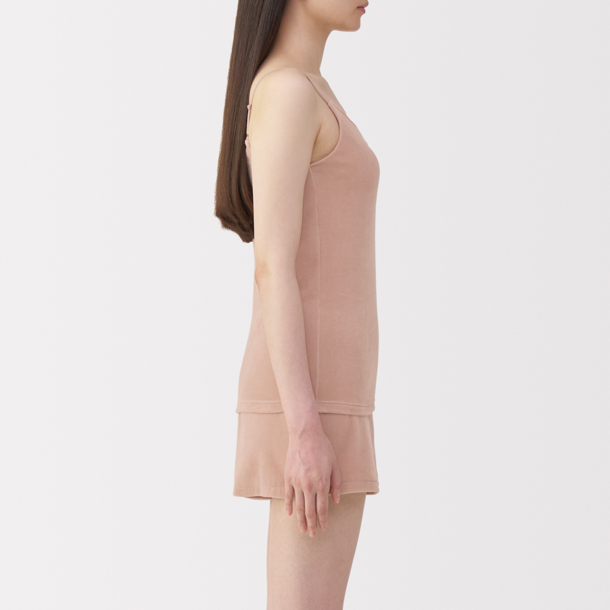 婦人　コットンベロアブラキャミソール