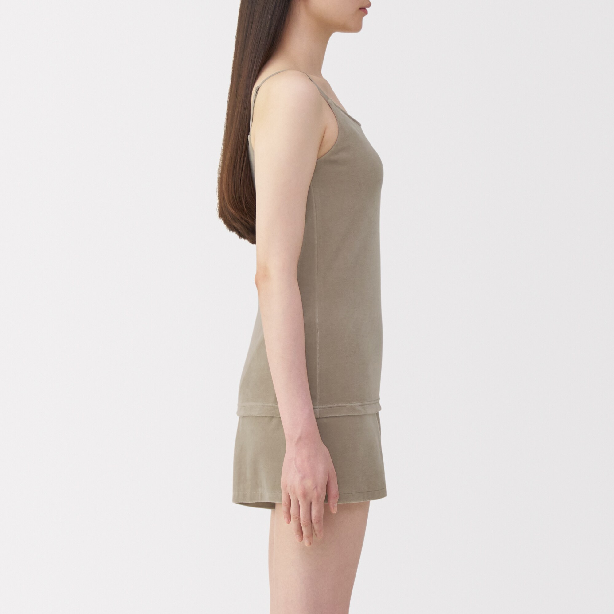 婦人　コットンベロアブラキャミソール