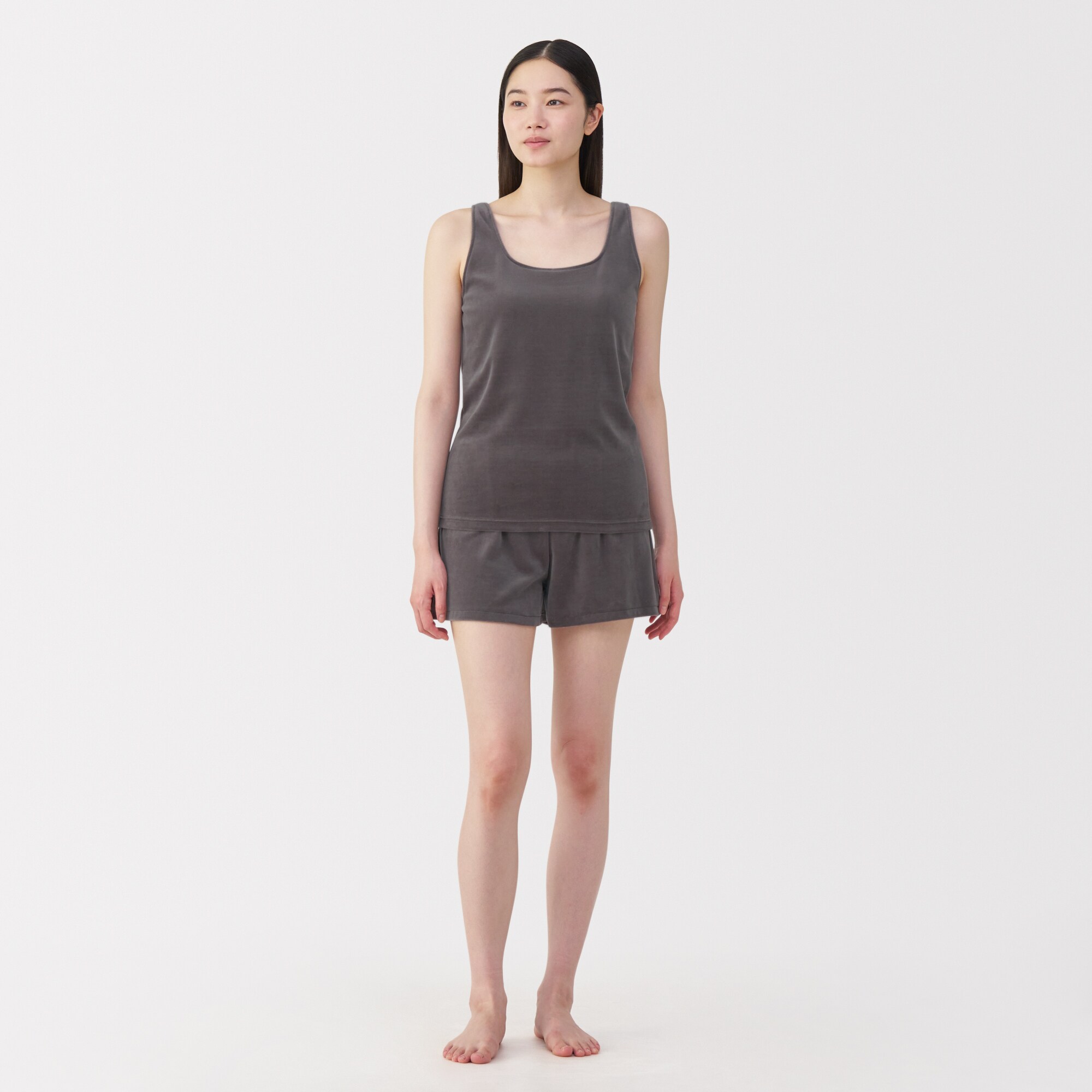 婦人　コットンベロアタンクトップ