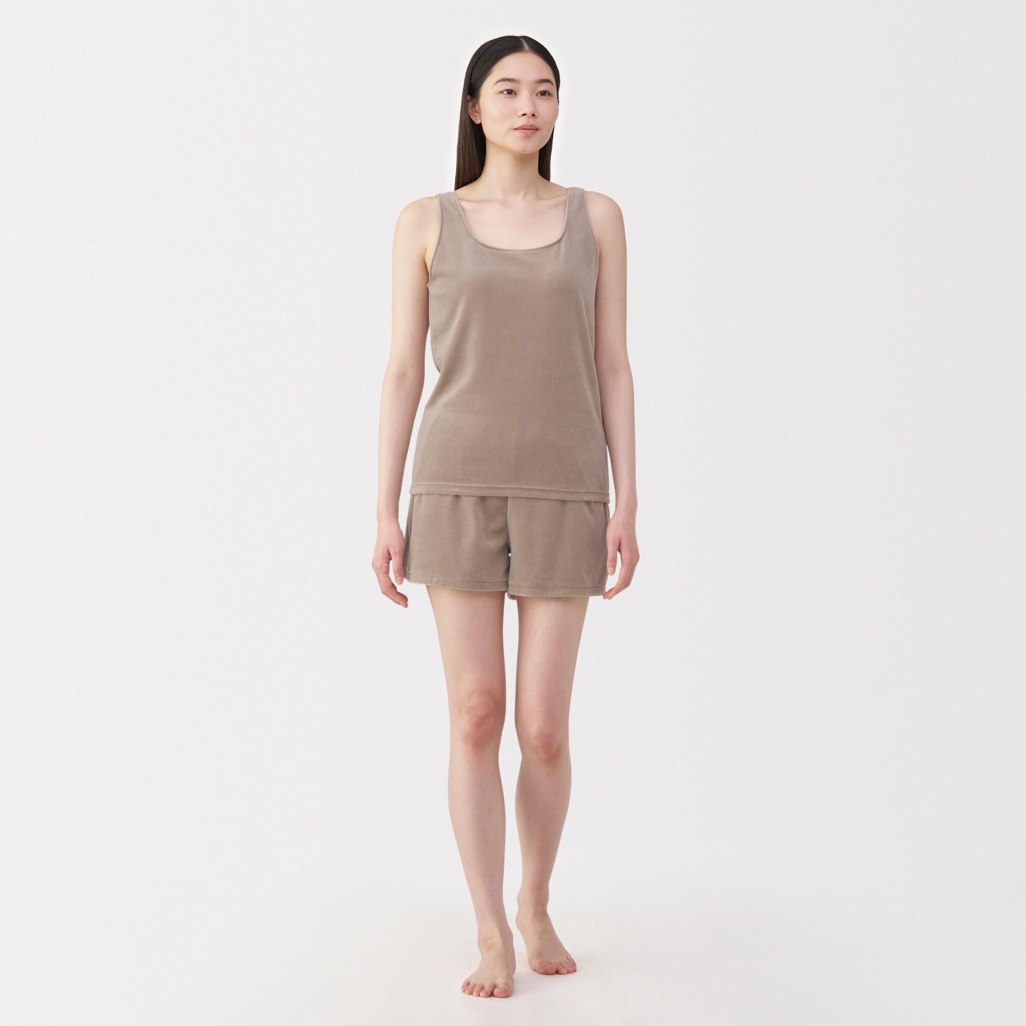 婦人　コットンベロアタンクトップ