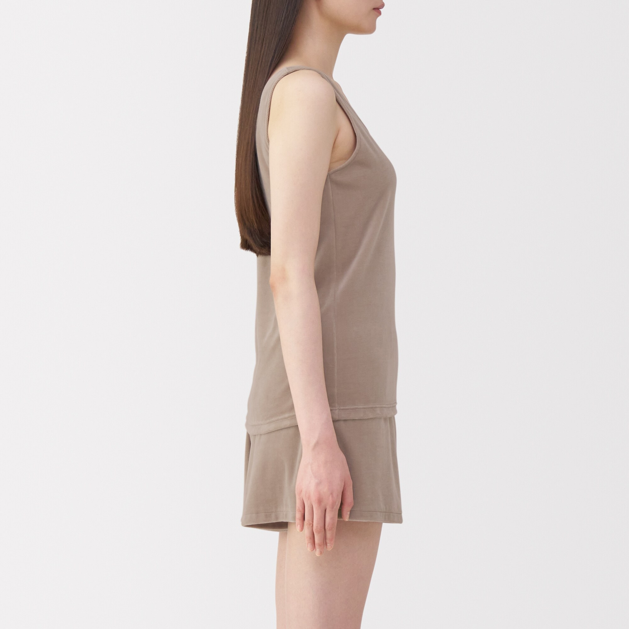 婦人　コットンベロアタンクトップ