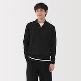 紳士　洗えるウールハイゲージポロ