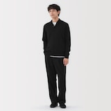 紳士　洗えるウールハイゲージポロ