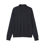 紳士　洗えるウールハイゲージポロ