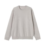 紳士　洗えるミラノリブ編みクルーネックセーター