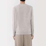 紳士　洗えるミラノリブ編みクルーネックセーター