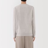 紳士　洗えるミラノリブ編みクルーネックセーター