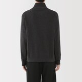 紳士　洗えるミラノリブ編みフルジップカーディガン