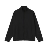 紳士　洗えるミラノリブ編みフルジップカーディガン