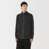 紳士　洗えるミラノリブ編みフルジップカーディガン