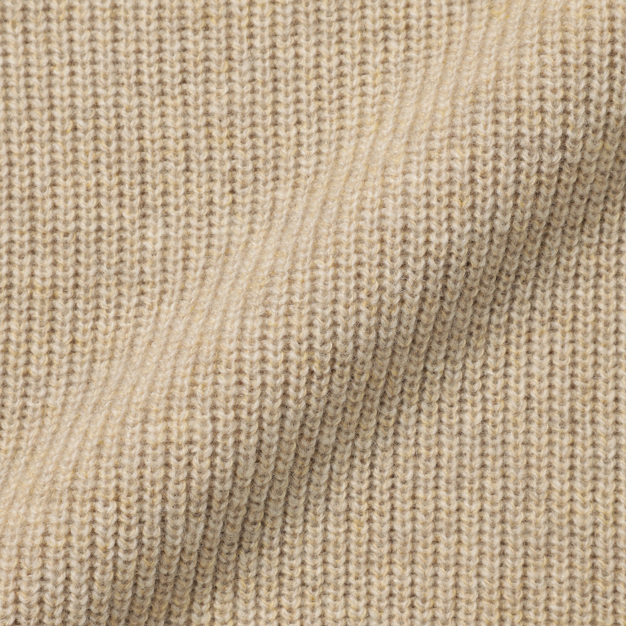 紳士　ウールミドルゲージ畦編みＶネックセーター