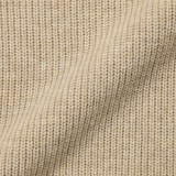 紳士　ウールミドルゲージ畦編みＶネックセーター