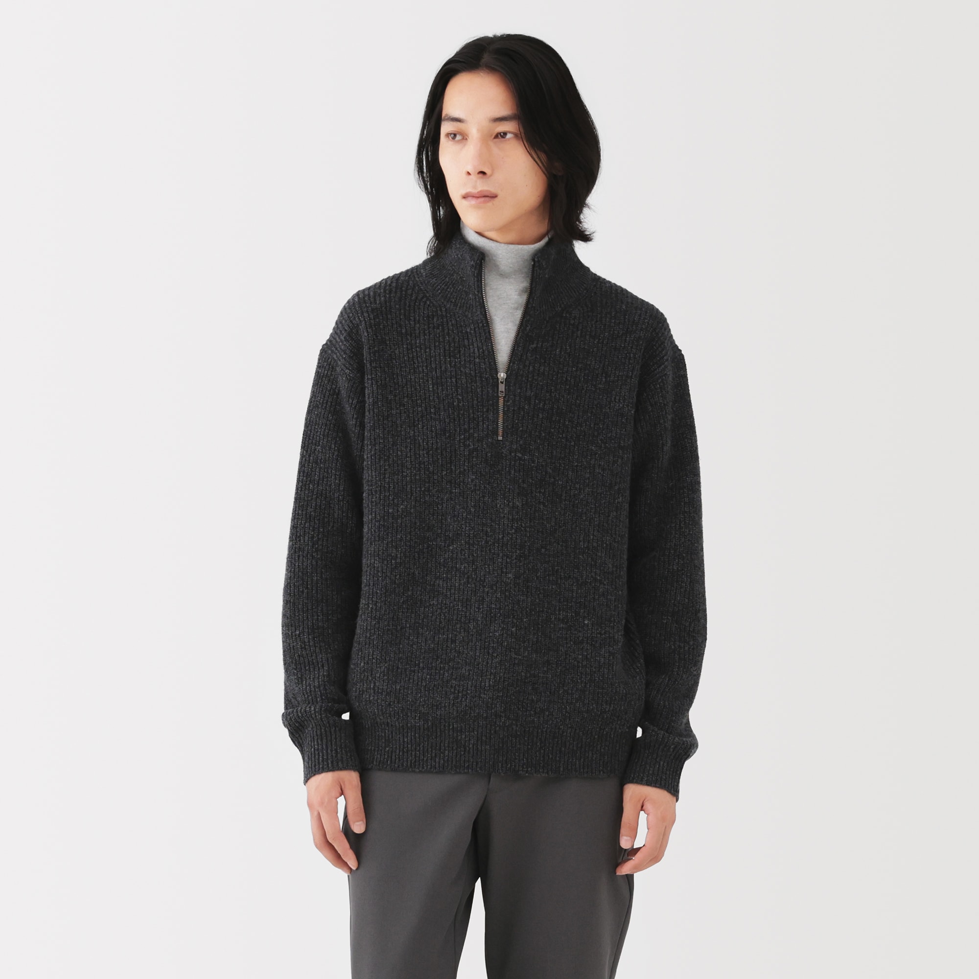 TaylorMade ハーフジップセーター ブラック/オシャレ TaylorMade