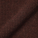 紳士　ウールミドルゲージ畦編みハーフジップセーター