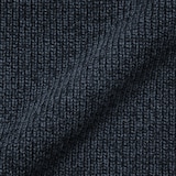 紳士　ウールミドルゲージ畦編みハーフジップセーター