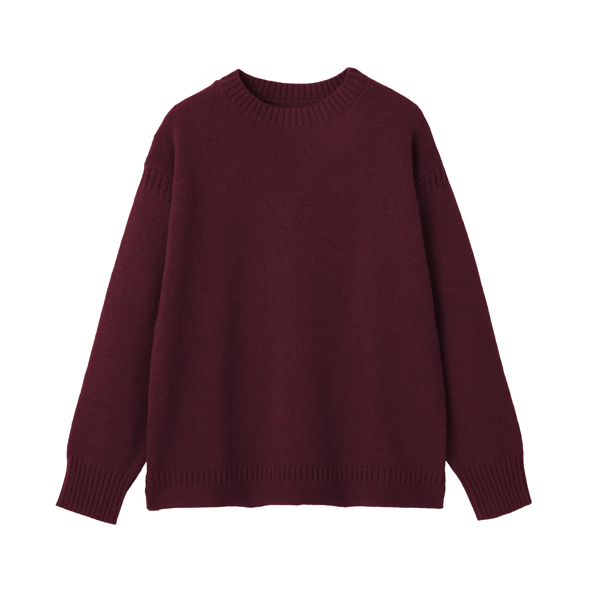 紳士　アンデスウールクルーネックセーター