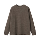 紳士　アンデスウールクルーネックセーター