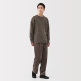 紳士　アンデスウールクルーネックセーター