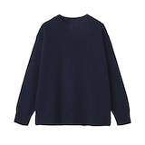 紳士　アンデスウールクルーネックセーター