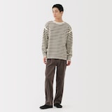 紳士　アンデスウールクルーネックセーター