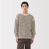 紳士　アンデスウールクルーネックセーター