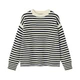 紳士　アンデスウールクルーネックセーター