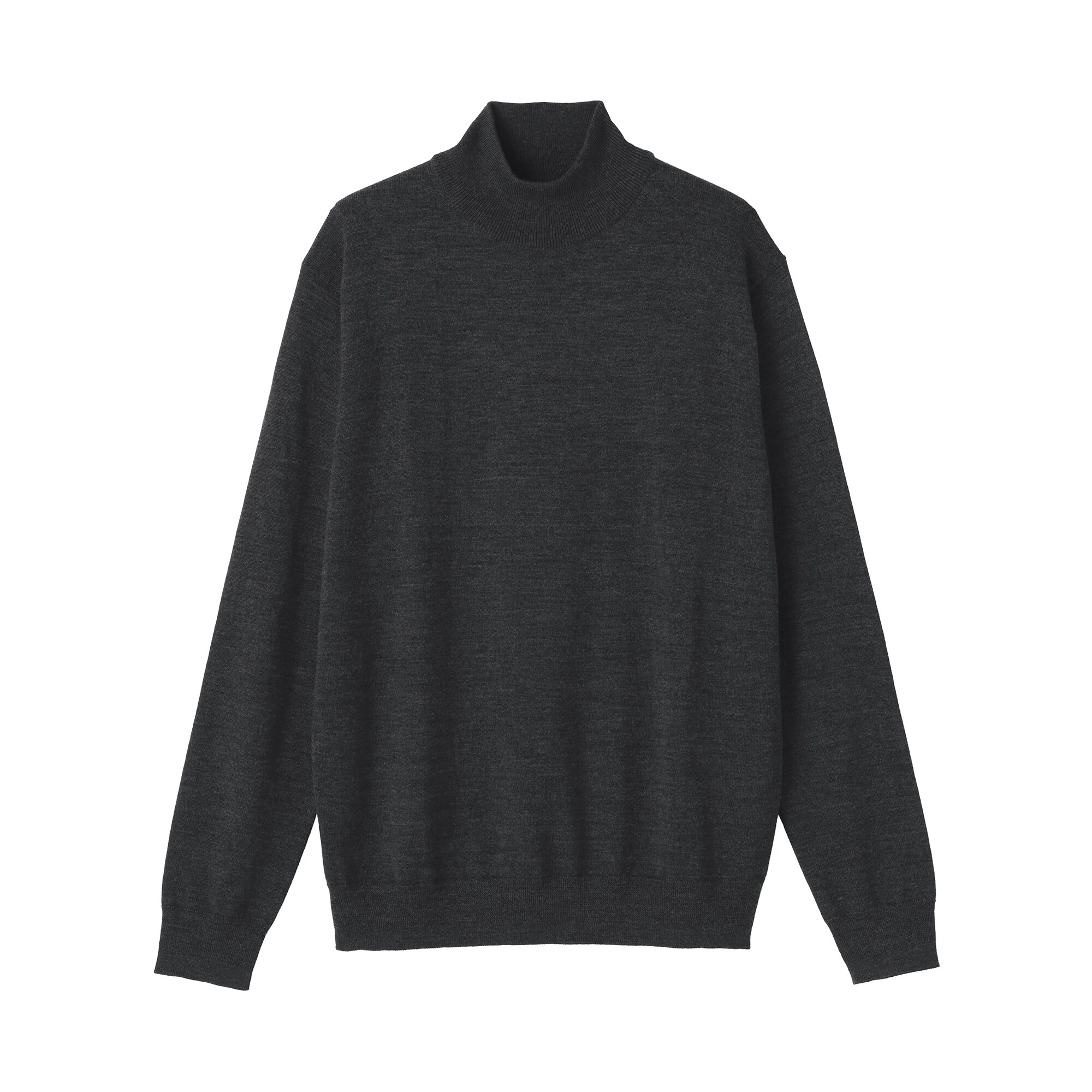 紳士　洗えるウールハイゲージハイネックセーター