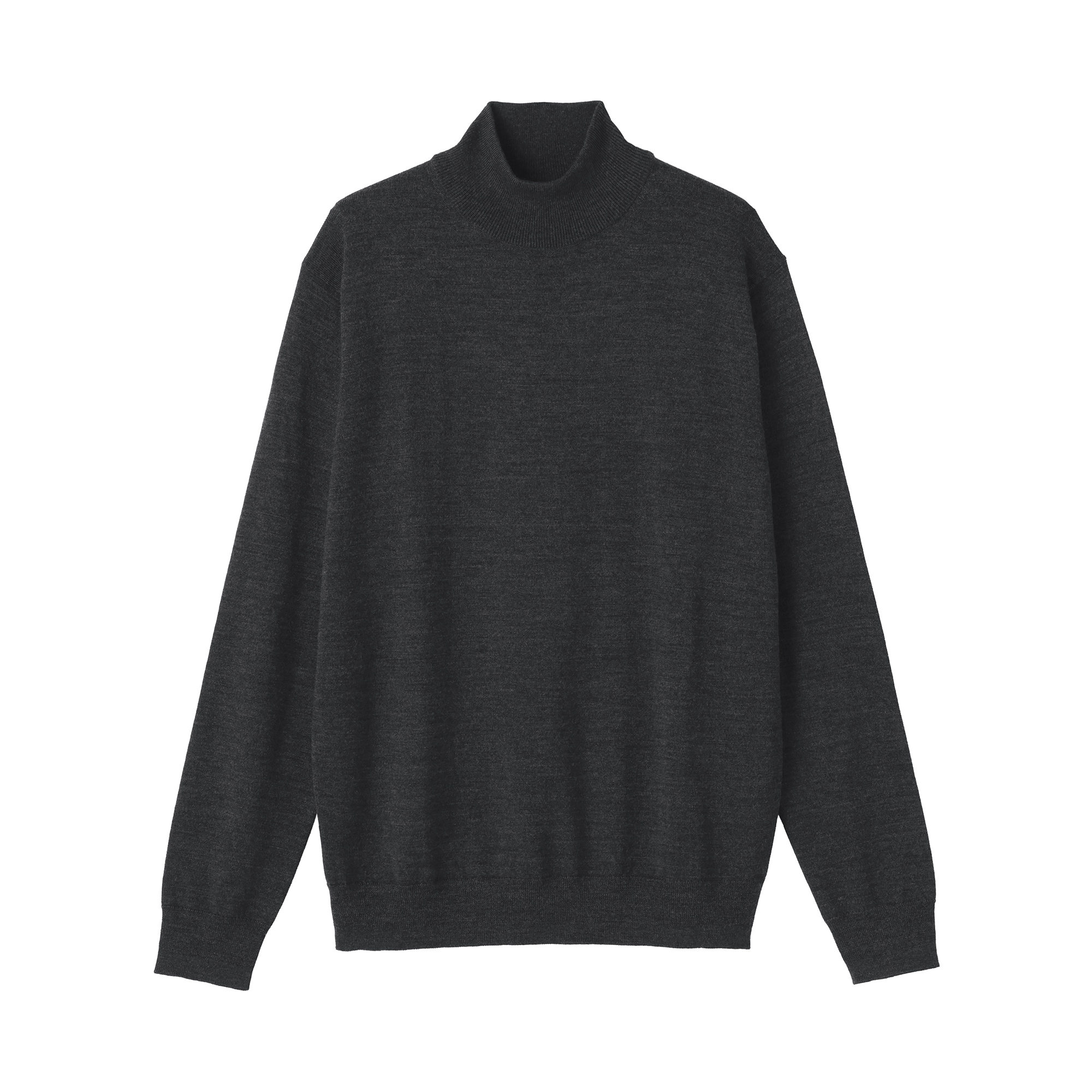 紳士　洗えるウールハイゲージハイネックセーター