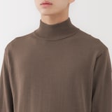 紳士　洗えるウールハイゲージハイネックセーター