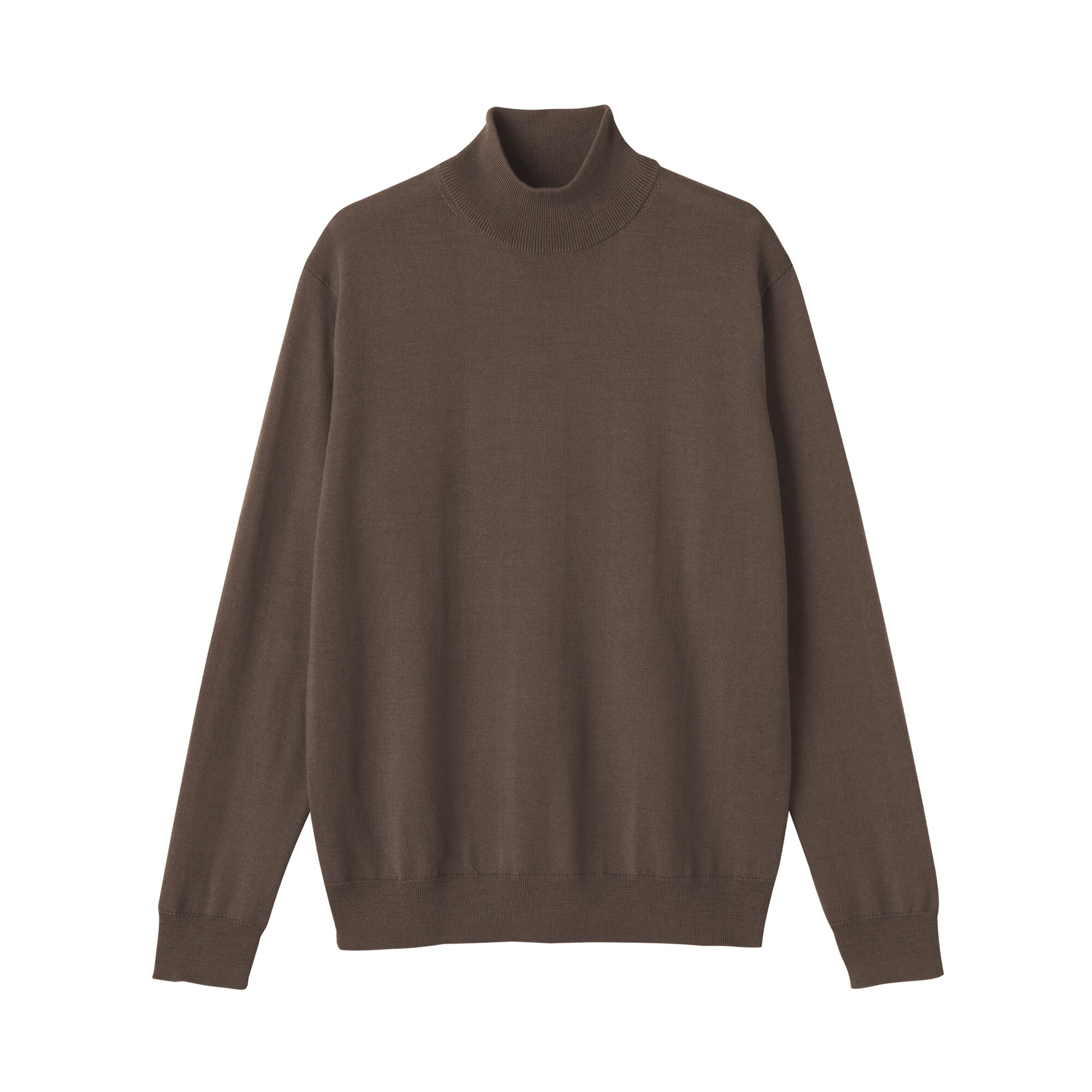 紳士　洗えるウールハイゲージハイネックセーター