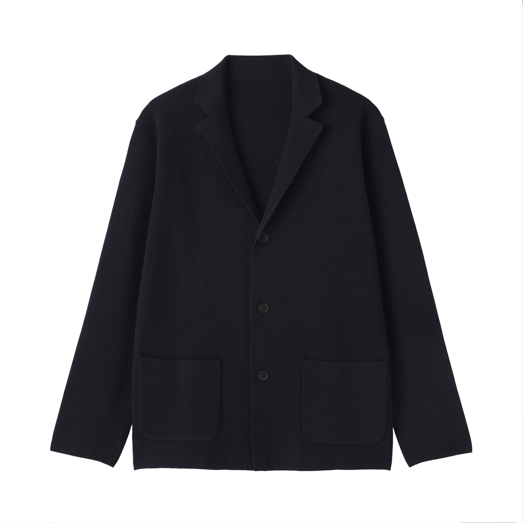 紳士 洗えるミラノリブ編みジャケット | 無印良品