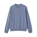 紳士　洗えるウールハイゲージクルーネックセーター