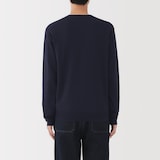 紳士　洗えるウールハイゲージＶネックカーディガン