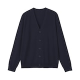 紳士　洗えるウールハイゲージＶネックカーディガン