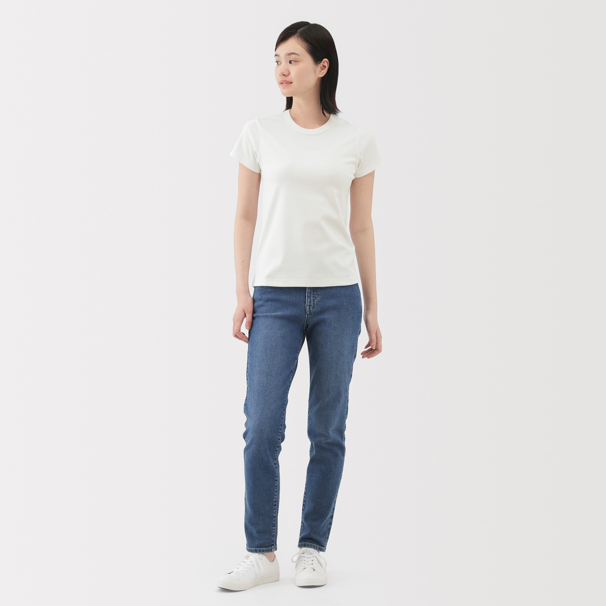 婦人　涼感汗じみしにくいクルーネック半袖Ｔシャツ（ＡＳＥＡＮ）