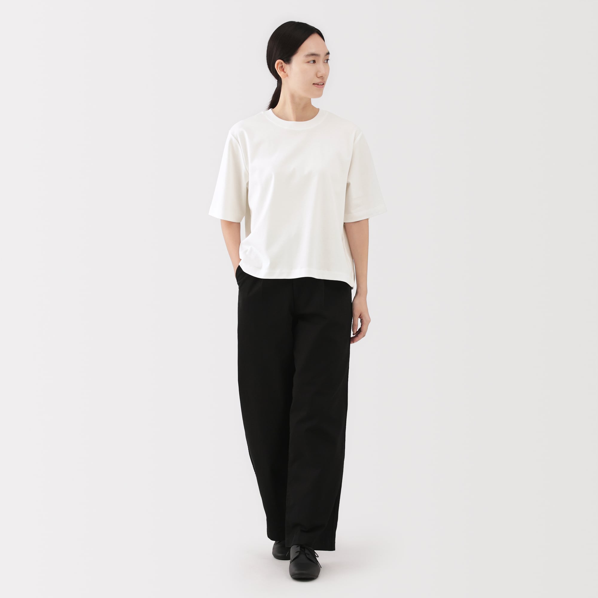 婦人　涼感ＵＶカットクルーネックワイド半袖Ｔシャツ（ＡＳＥＡＮ）