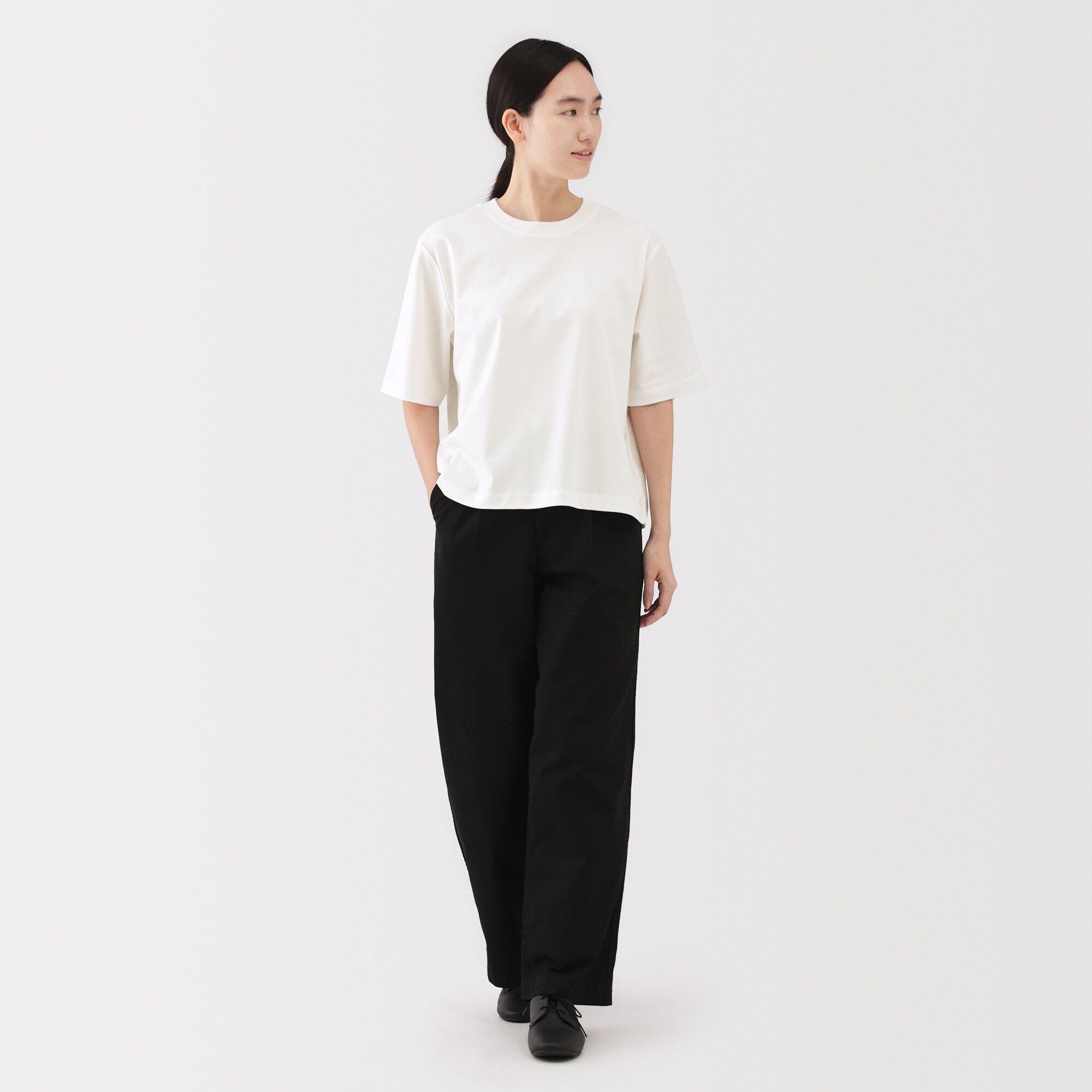 婦人　涼感ＵＶカットクルーネックワイド半袖Ｔシャツ（ＡＳＥＡＮ）