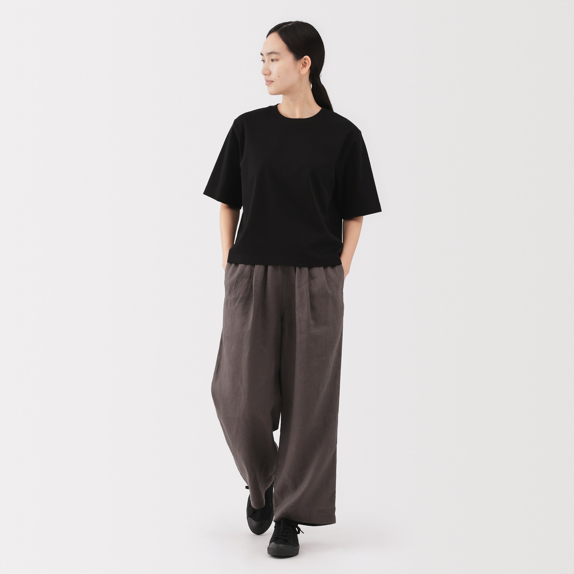 婦人　涼感ＵＶカットクルーネックワイド半袖Ｔシャツ（ＡＳＥＡＮ）