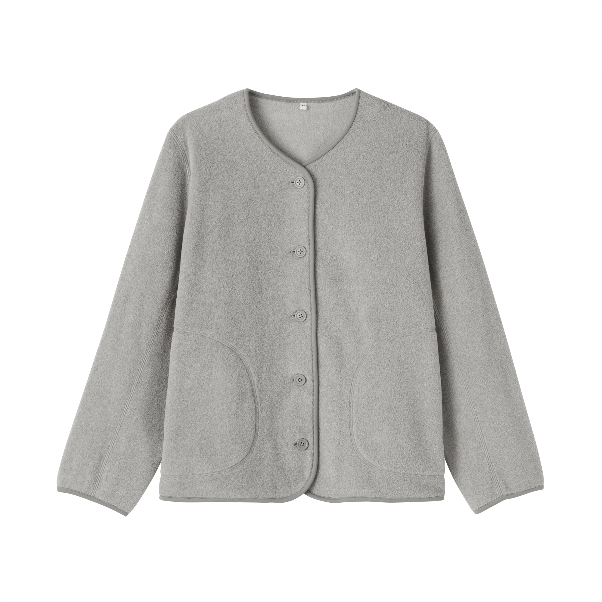 婦人　素材に還るフリースカーディガン